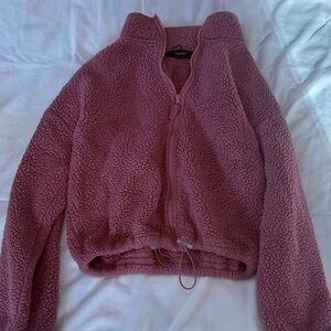 Cozy Pink Sherpa Jacket